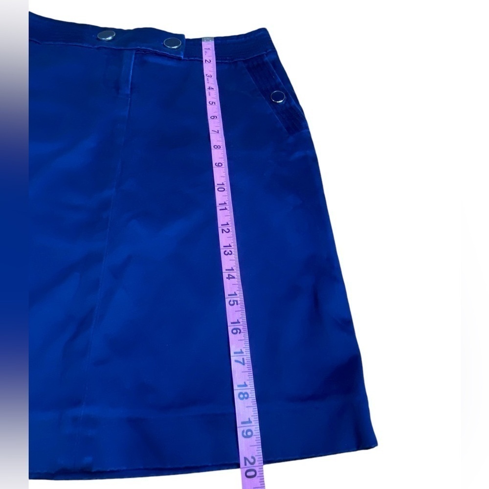 J. Crew Navy Blue Sailor Pencil Skirt Womens Size 0 - Picture 3 of 7